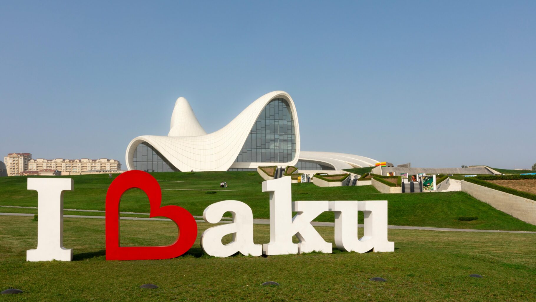 Baku city Azerbaijan modern architecture Flame Towers